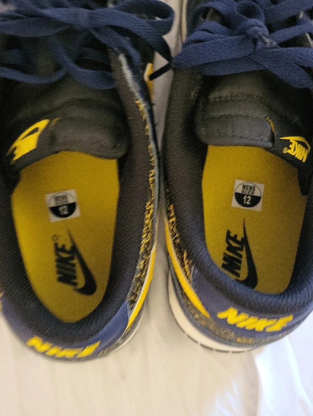 Nike Men's Dunk Low- Navy and Yellow